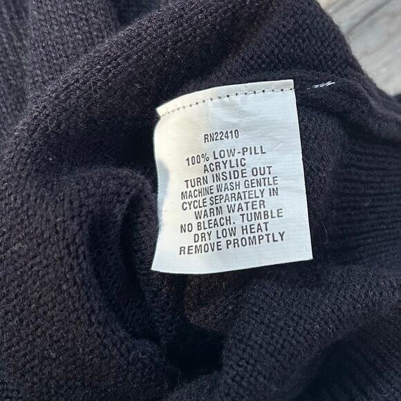 Parker Navy Sweater Vest Knit Pullover V-Neck Sleeveless Top M - Picture 4 of 5